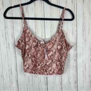 Victoria Secret NWT snake print bralette Large